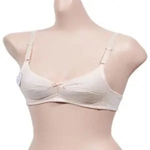 [하프클럽/]입체 설계 주니어 브라 도트 패턴 2단계 AA컵 편안한 브라세트