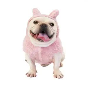 고품질 애견옷 소형견옷 토끼귀 강아지 후드 겨울옷 강아지옷 (WFKBKJB)