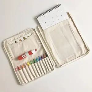 미술 도구 파우치 캔버스백 화구 아트 화방 준비물 (WFKBR78)