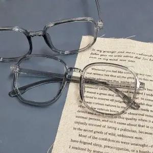 안경테 다크블루 심플 오각 (WFKBKQ0)