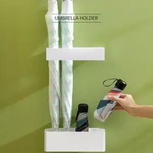[하프클럽/]모던 디자인 우산 보관함 부착형 정리함 걸이