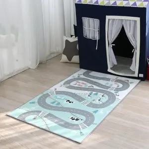 사각카페트 유아 사계절 자동차도로 방꾸미기 놀이매트 팜로드 (WFKBYKD)