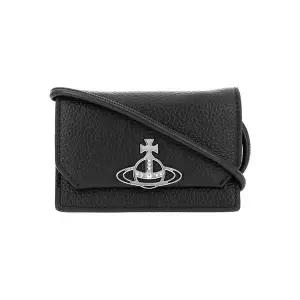 [비비안웨스트우드] 55020002U S000D N403 비건 바이오그린 그레인 스트랩 카드지갑