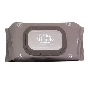 비비 화이트 미라클 물티슈 프리미엄(72매입)낱개1개 캡형 국산 아기물티슈