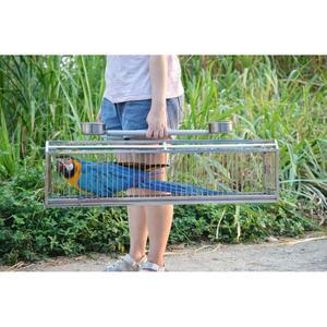 초대형 앵무새 외출 케이지 스테인레스 새장 휴대용 대형 L 대형 이동장