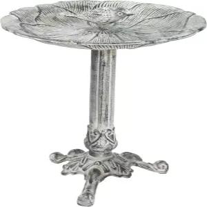 자외선 차단 마감 처리된 써니데이즈 버드 앤 블라썸 메탈 배스 주조 알루미늄 앤티크 그레이 13