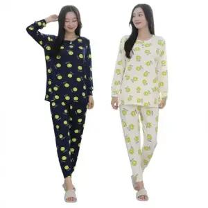 여성 잠옷 세트 피치 원단 실내복 파자마 주니어 키즈 가을 겨울