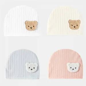 신생아 205955 랜덤2개 패치비니 아기 모자 순면 (WFKC31C)