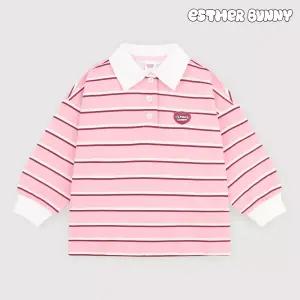 [에스더버니리틀] 베베하트스트라이프카라티셔츠