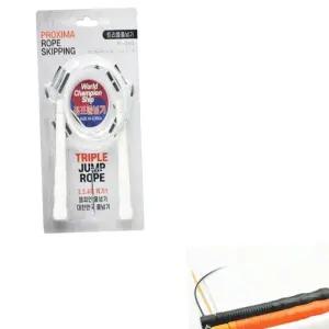 L34 점프 와이어 줄넘기 화이트 경기용 선수용 이중뛰
