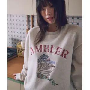 엠블러 AMBLER Zigzag 자수 맨투맨 티셔츠 AMM1320 오트밀 AMM1320 370346