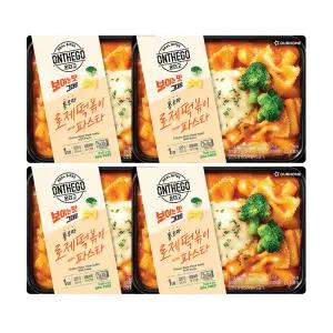 아워홈 온더고 통모짜 로제 떡볶이 with 파스타 320g, 4개
