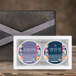 속초젓갈 실속 선물세트 1호 /오징어+명란/ 각500g