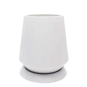 고강도 플라스틱 화분 세로줄무늬 사일로팟 17x25cm개업축하 집들이 대형 정원꾸미기 튼튼한 북유럽풍 거실