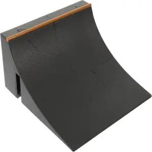 알라섬 미니 핑거 스케이트보드 파크 램프 장애물 플라스틱 핑거보드 액세서리 블랙 5.51x5.51x2.75인치