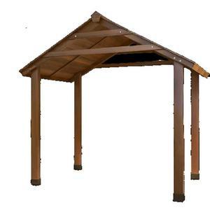 원목 테라스 그늘 오두막 벤치 지붕 정자 야외 루프탑