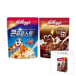켈로그 콘푸로스트 600g, 1개+오곡 첵스초코 570g, 1개+증정(첵스초코 쿠키앤크림 120g, 1개)