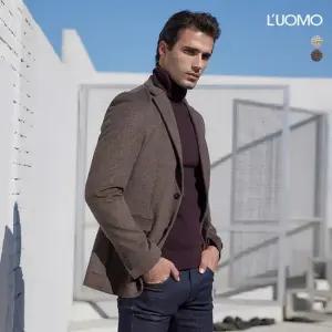 워모 울 캐시미어 트리밍 자켓