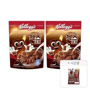켈로그 오곡 첵스초코 570g, 2개 + 증정(첵스초코 쿠키앤크림 30g, 1개)