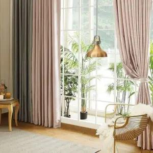 프리미엄 암막커튼 아일렛형 긴창/거실커튼 보온 방한 WEC856A