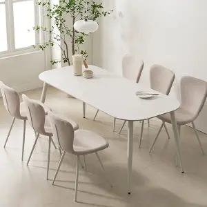 [지베스]모리나 포세린 세라믹 6인용 식탁세트(앤디의자6)