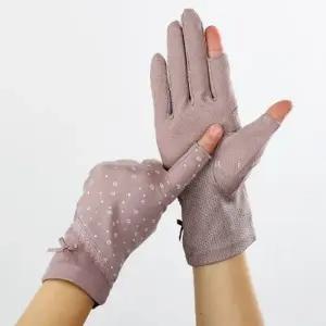 여성 자외선차단 반장갑 스마트폰터치 운전장갑 여름 손가락장갑 메쉬장갑 쿨장갑 스포츠장갑