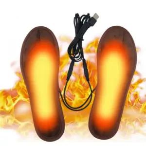 USB 보온깔창 5종사이즈 USB깔창 온열깔창 발난로 겨울 군대 히팅인솔 스포츠 낚시 발열깔창 용품