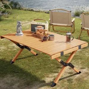 캠핑롤테이블우드테이블 캠핑용 테이블 롤테이블