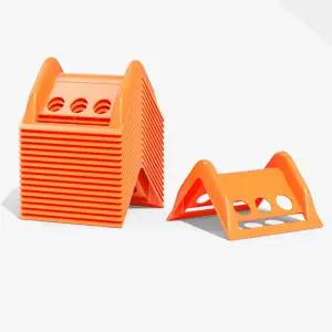 10팩 헤비 듀티 플랫베드 엣지 프로텍터 ？ 스트랩 트럭 운송 팔레트 화물 적재 끈 보호 재사용 가능한 배송