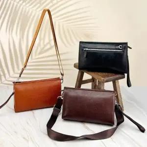 남자 가죽 클러치 맨스백 크로스백 여행 데일리 가방