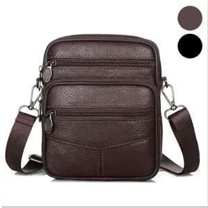 보조가방 여행 출장 남자 크로스백 외출 미니 소가죽