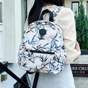 여성 패턴 데일리 미니 백팩 나일론 여행용 가방
