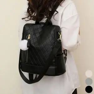 데일리 가방 키링 수납력좋은 여자 백팩 폼폼이 출근