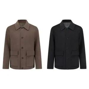 [앤드지](타임스퀘어점패션관) 캐시미어 세미오버 핸드메이드 하프코트 BHF4CG1204 2종1택