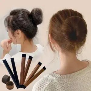 여성 올림머리 페이크 당고머리 밴드 URK-233