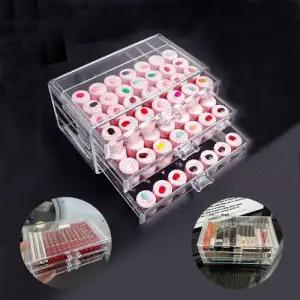 네일아트 넓고 깔끔한 서랍형 3단 투명 아크릴 보관함 WFHTUBK