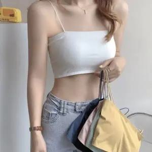 캐주얼 여성 여름 썸머 다양한코디 베이직 스퀘어 탑나시 캡내장 속옷 이너웨어