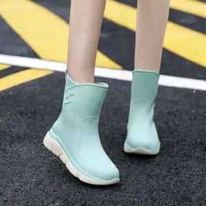 파스텔 레인부츠 여성용 미들장화