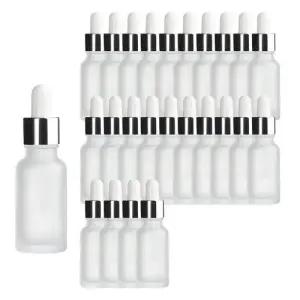 실버 뚜껑 20ml 25개 스포이드 불투명 공병 향수용기 WEE845E