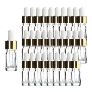 골드 뚜껑 5ml 30개 스포이드 투명 공병 향수용기 WEE81A6