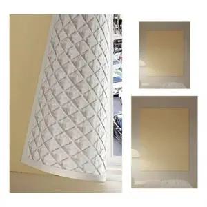 (타입 90x120cm 베이지)찍찍이 방음 방한 암막 커튼 바람막이 90x 120cm 암막컨튼 붙이는 창문 가리개