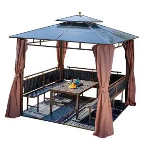 옥상파고라 조립식 원두막 펜션 쉼터 그늘막 테라스