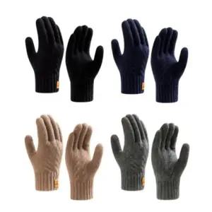 남녀 니트 겨울 융털 발열 터치 스마트폰 휴대폰 장갑