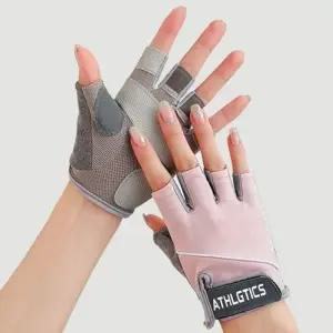 ( )피트니스 핑크 반장갑