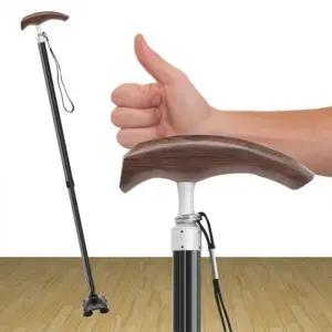 (선택 사발지팡이-TM202)노인 지팡이 경량 어르신 미끄럼방지 보행 보조용품 고급 선물 4발지팡이
