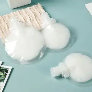 (선택 100ml 원형 용기)원형 비닐팩 파우치 소분 용기 100ml