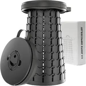 알레붐 2025 19.7인치 접이식 의자 쿠션 포함 1000파운드 용량의 휴대용 조절 가능한 높이 텔레스코프 야외