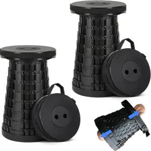 프레스티지 아웃백 업그레이드된 접이식 스툴 2팩 최대 무게 620파운드 가벼우면서도 견고한 휴대용