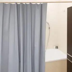 방수 투명 샤워커튼 욕실 행거용 그레이