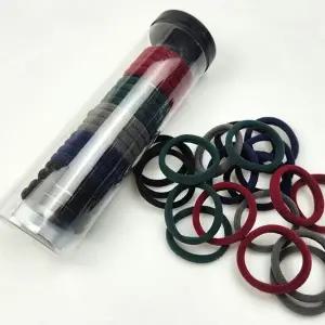 [골드스마일]WL 데일리 머리끈 20P 다크 머리고무줄 무매듭 헤어끈